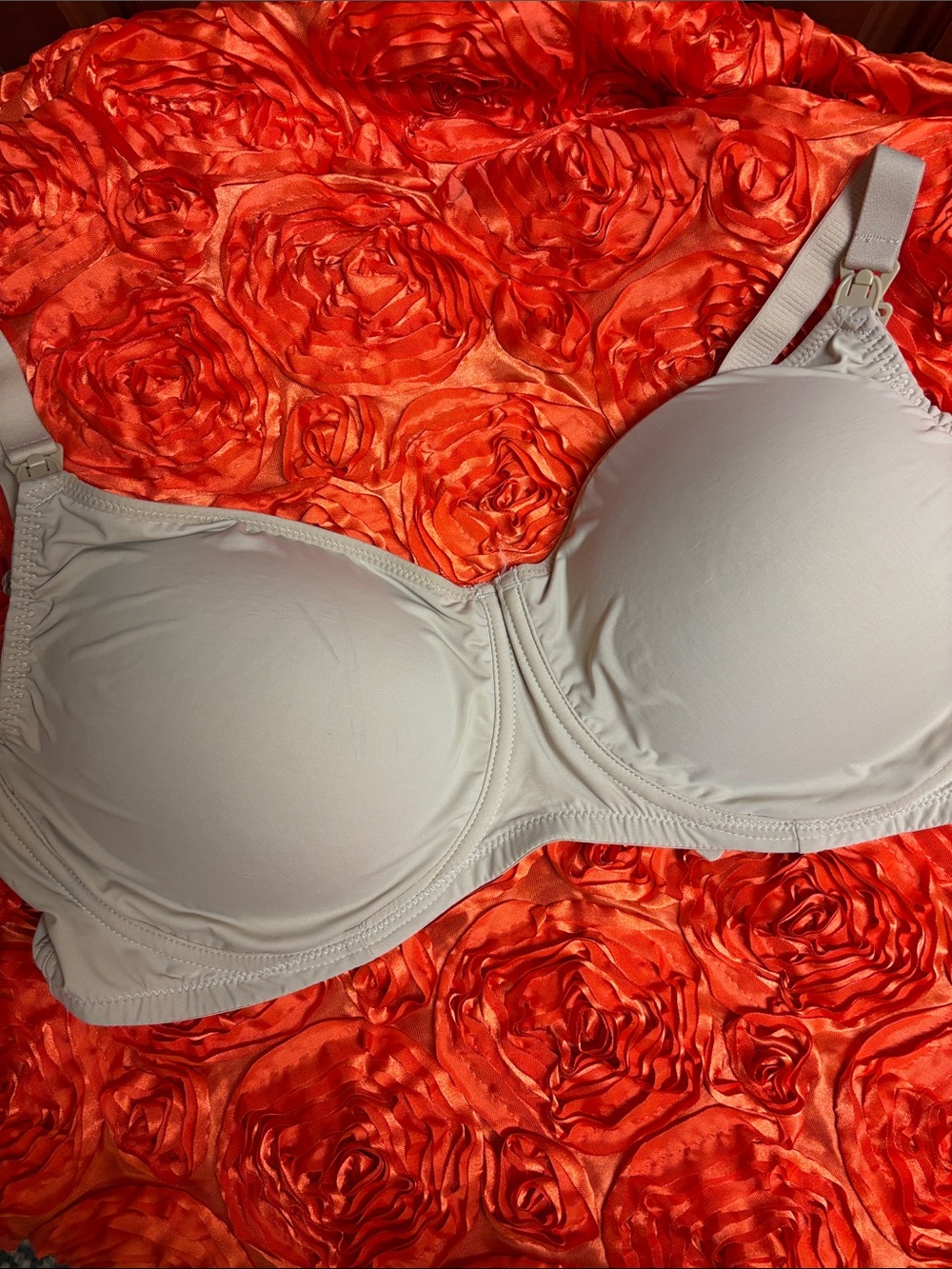 ELLAROSE By BELI BEA Nursing/Pumping Bra Beige Sz 38G New